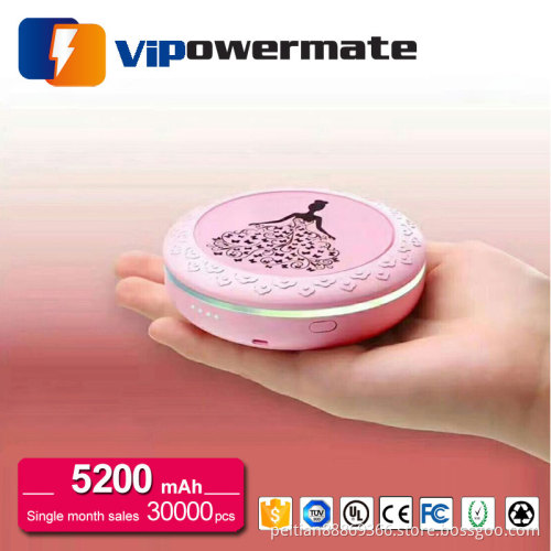Wholesale promotional gift portable usb fashion external battery power bank 4400mah/ 5200mah
